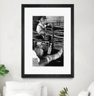 Cast by Gill Alexander on GIANT ART - white black & white television