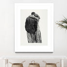 Peter & Rebecca by Gill Alexander on GIANT ART - white black & white couple