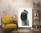 Peter & Rebecca by Gill Alexander on GIANT ART - white black & white couple