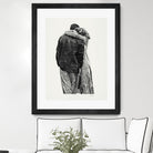 Peter & Rebecca by Gill Alexander on GIANT ART - white black & white couple