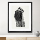 Peter & Rebecca by Gill Alexander on GIANT ART - white black & white couple