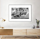 Grill by Gill Alexander on GIANT ART - white men and women