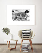 Outing by Gill Alexander on GIANT ART - white black & white woman