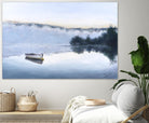 Brume sur le lac d'argent by Jocelyne Maucotel on GIANT ART - blue sea scene