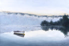 Brume sur le lac d'argent by Jocelyne Maucotel on GIANT ART - blue sea scene