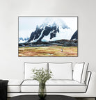 Crossing the green algae field, Antarctica by Nick Jackson on GIANT ART - white photo art