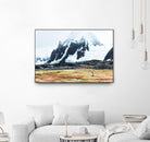 Crossing the green algae field, Antarctica by Nick Jackson on GIANT ART - white photo art