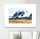 Crossing the green algae field, Antarctica by Nick Jackson on GIANT ART - white photo art