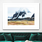 Crossing the green algae field, Antarctica by Nick Jackson on GIANT ART - white photo art