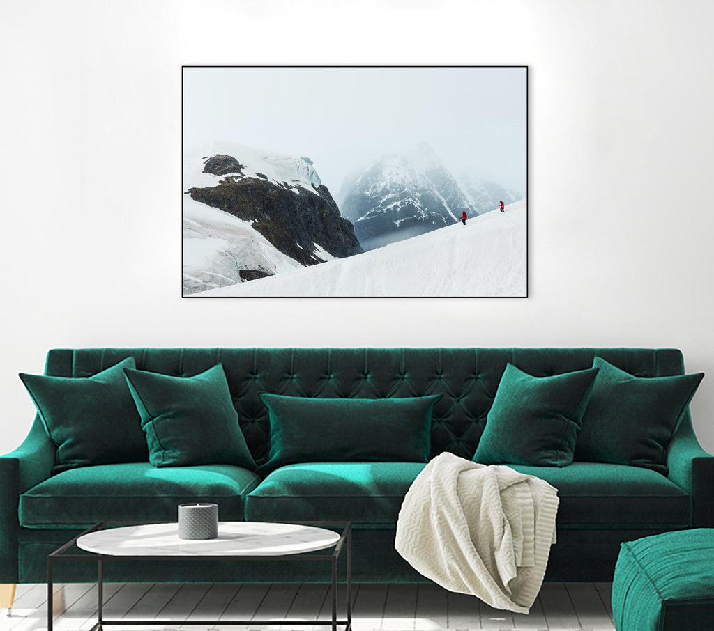 Descending the mountain, Antarctica by Nick Jackson on GIANT ART - white photo art
