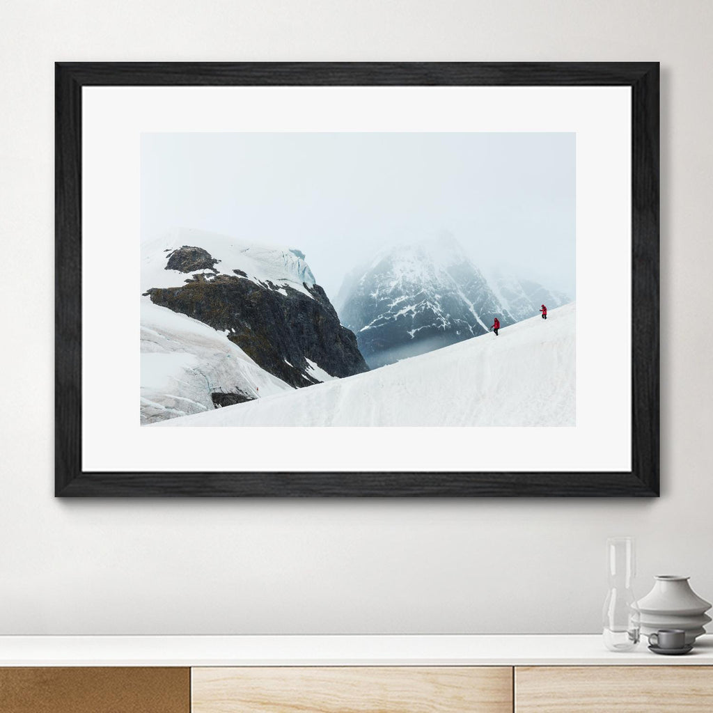 Descending the mountain, Antarctica by Nick Jackson on GIANT ART - white photo art
