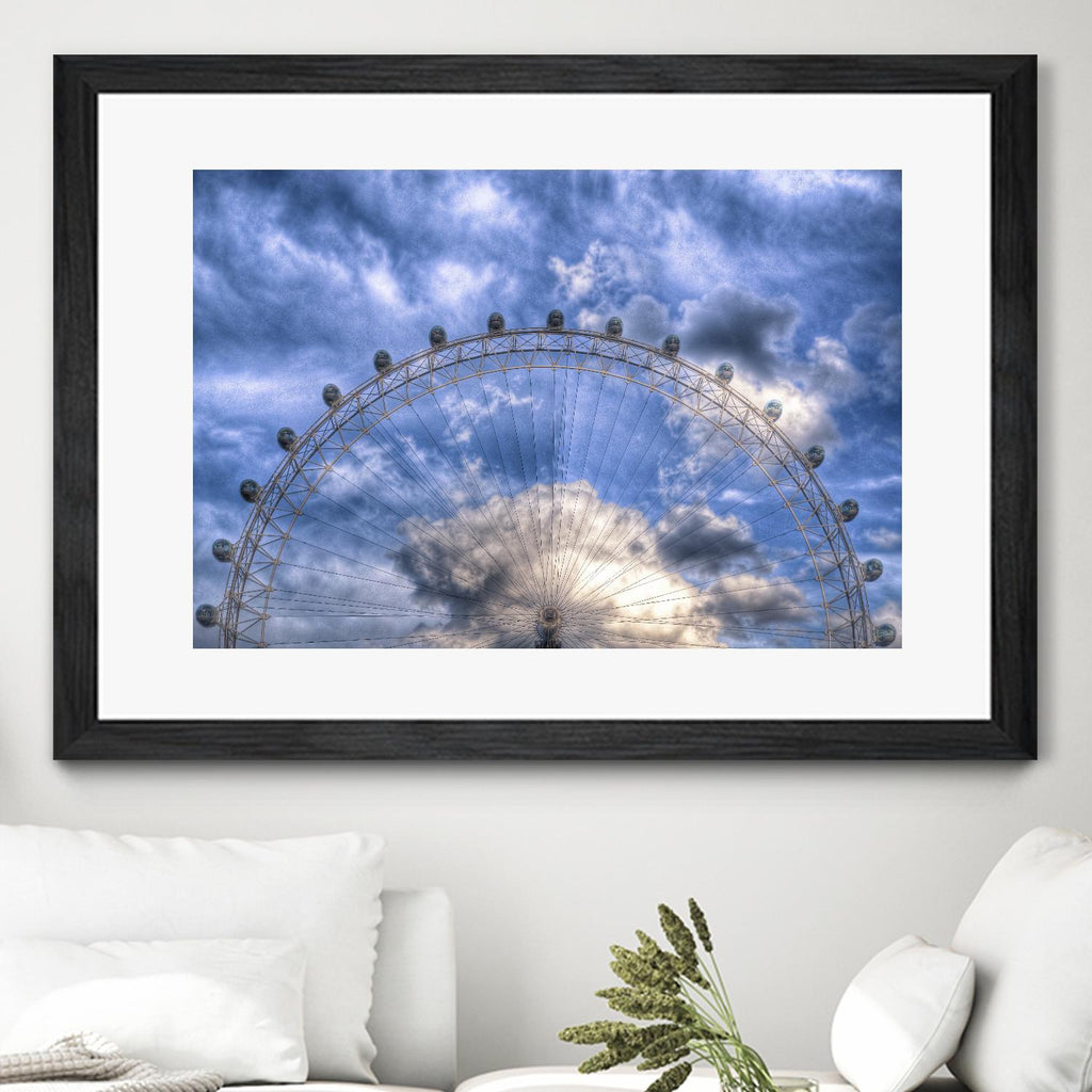 Top half of the London Eye by Nick Jackson on GIANT ART - white photo art