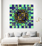 Pi_Dot_Pi_4_1_8 by Xosé Salgado on GIANT ART - yellow abstract