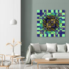 Pi_Dot_Pi_4_1_8 by Xosé Salgado on GIANT ART - green digital vibration