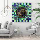 Pi_Dot_Pi_4_1_8 by Xosé Salgado on GIANT ART - green digital vibration