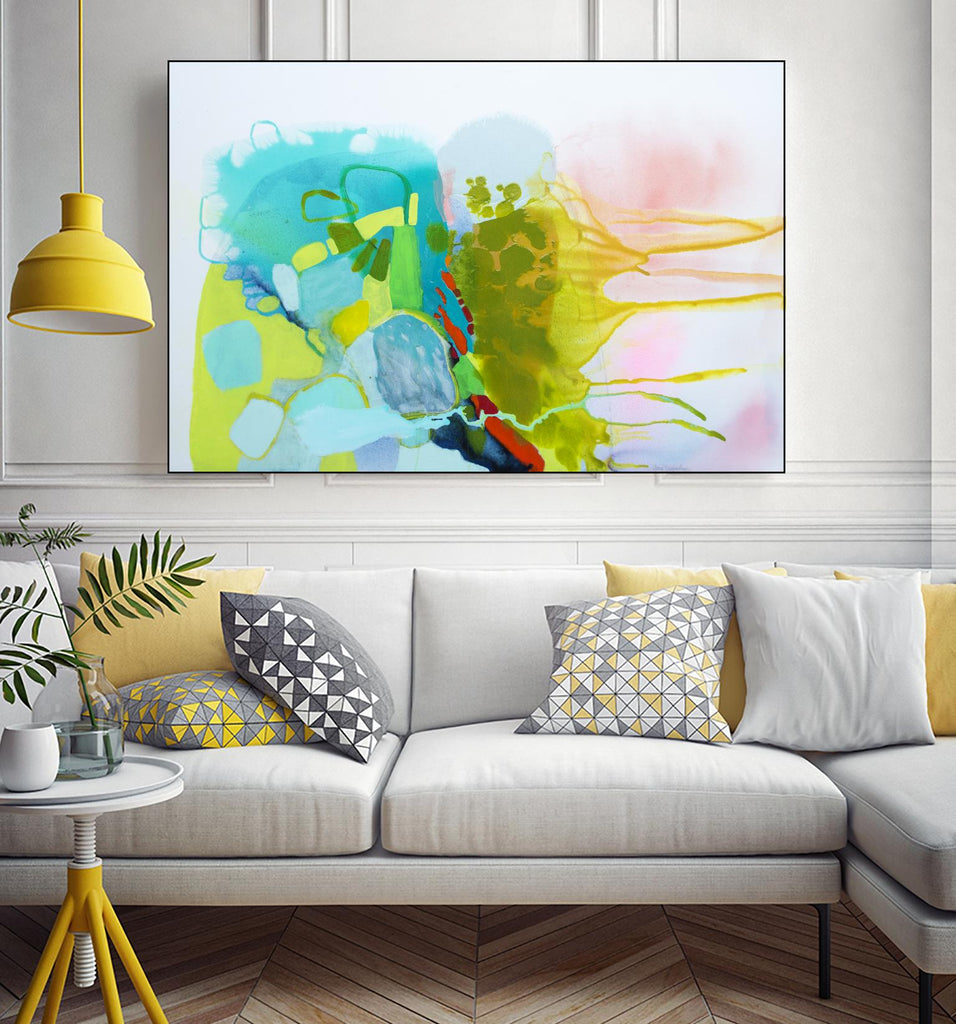 Find me comfort by Claire Desjardins on GIANT ART - yellow abstract