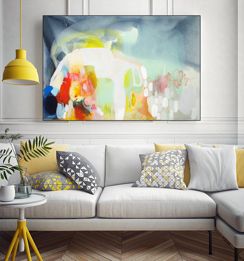 From China with Love by Claire Desjardins on GIANT ART - yellow abstract
