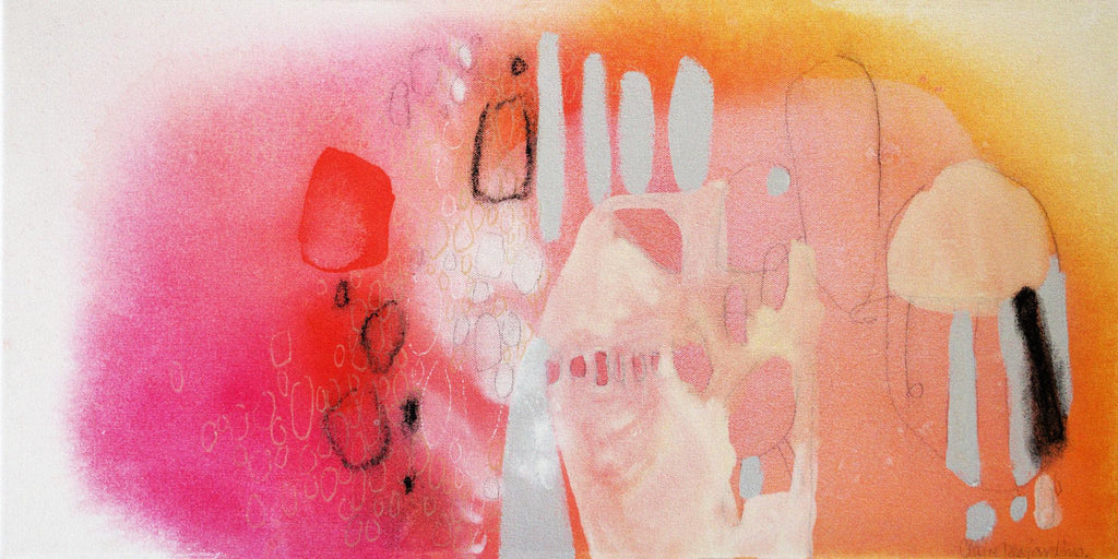 Intuition by Claire Desjardins on GIANT ART - orange abstract transparency