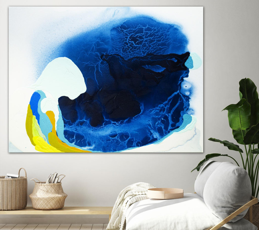 Maya V by Claire Desjardins on GIANT ART - blue abstract transparence