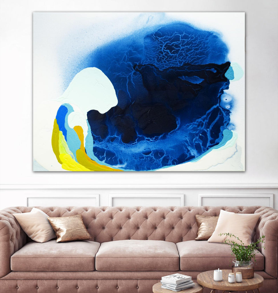 Maya V by Claire Desjardins on GIANT ART - blue abstract transparence