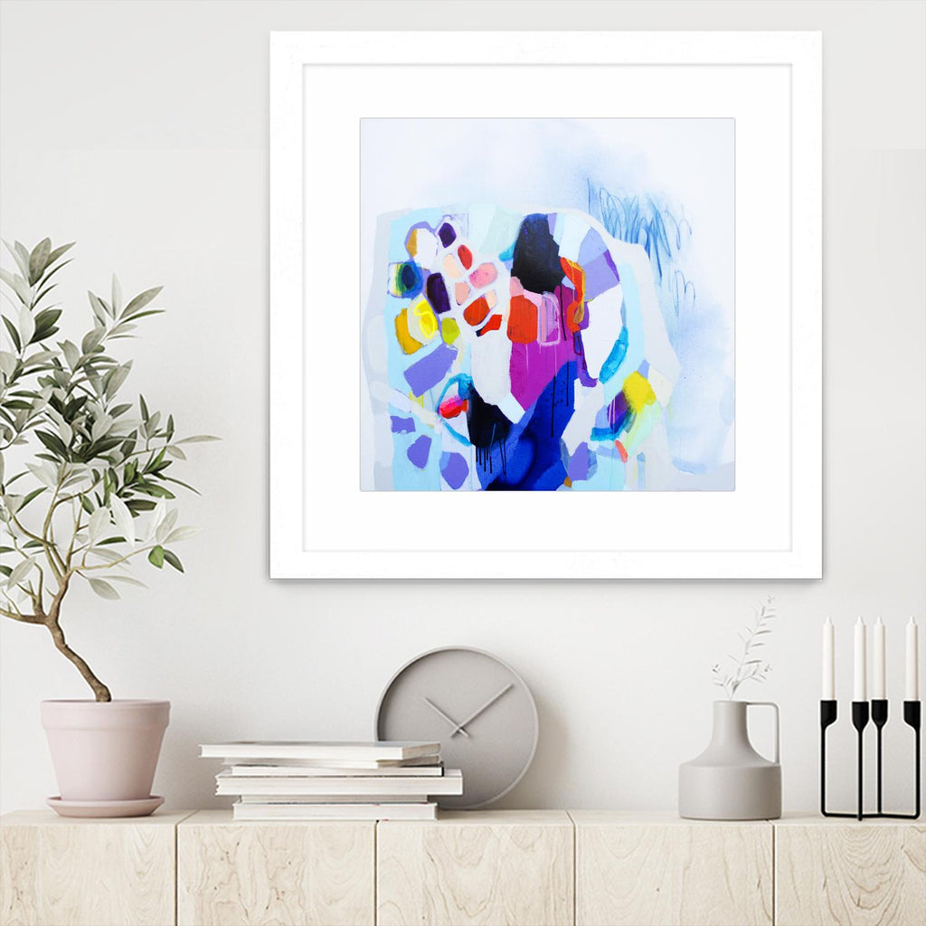 Now that we are we all friends by Claire Desjardins on GIANT ART - blue abstract