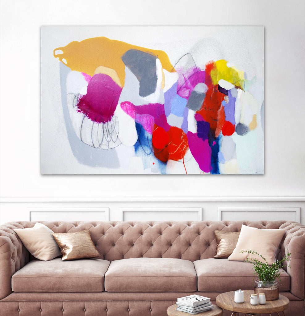 Summer ahead by Claire Desjardins on GIANT ART - pink abstract