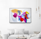 Summer ahead by Claire Desjardins on GIANT ART - pink abstract