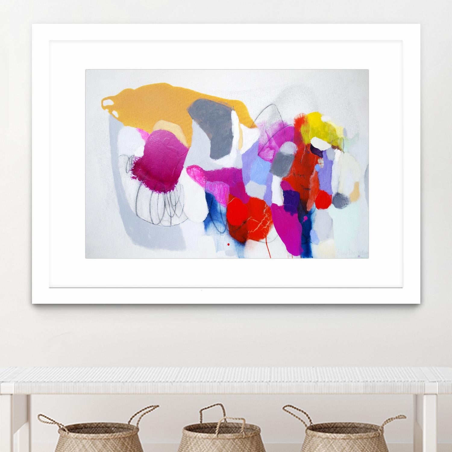 Summer ahead by Claire Desjardins on GIANT ART - red abstract artistes du québec