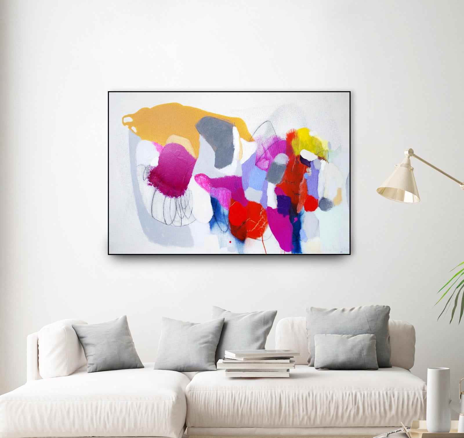 Summer ahead by Claire Desjardins on GIANT ART - pink abstract