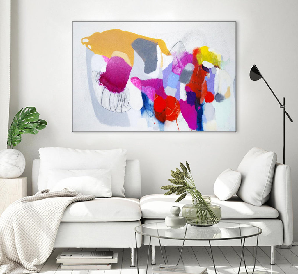 Summer ahead by Claire Desjardins on GIANT ART - pink abstract