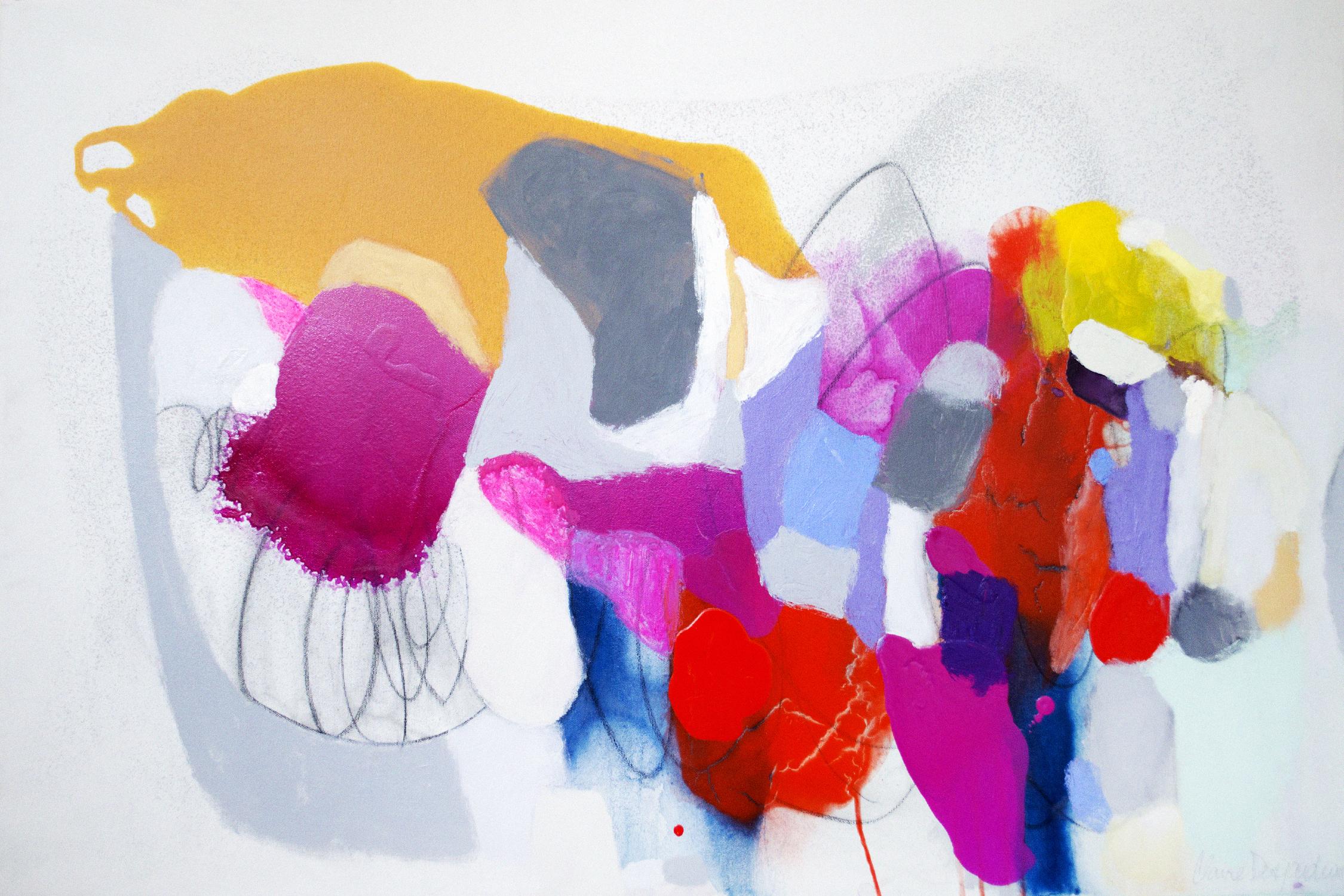 Summer ahead by Claire Desjardins on GIANT ART - pink abstract