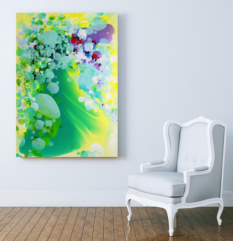 Towards the weekend by Claire Desjardins on GIANT ART - green abstract transparency
