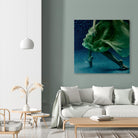 Dame 1 by Peter Morneau on GIANT ART - green figurative ballerine