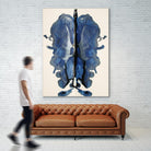 Blue Ink Laos by Daniel Stanford on GIANT ART - blue abstract