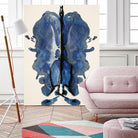 Blue Ink Laos by Daniel Stanford on GIANT ART - blue abstract