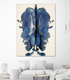 Blue Ink Laos by Daniel Stanford on GIANT ART - blue abstract