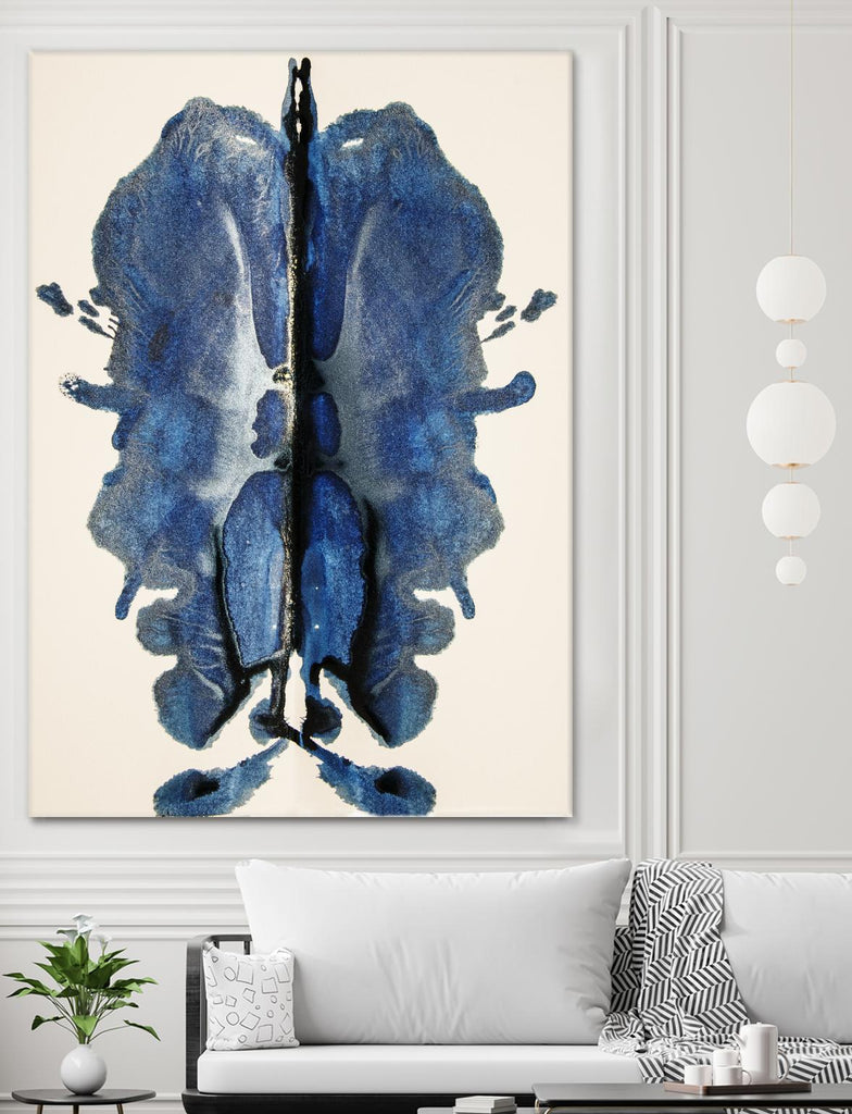 Blue Ink Laos by Daniel Stanford on GIANT ART - blue abstract