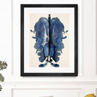 Blue Ink Laos by Daniel Stanford on GIANT ART - blue artistes du québec quebec artists