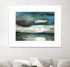 2018-02-12 by Kathleen Cloutier on GIANT ART - green abstract artiste québécois