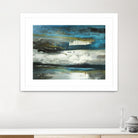 2018-02-12 by Kathleen Cloutier on GIANT ART - green abstract artiste québécois