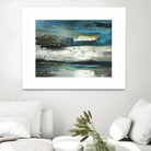 2018-02-12 by Kathleen Cloutier on GIANT ART - green abstract artiste québécois