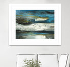 2018-02-12 by Kathleen Cloutier on GIANT ART - green abstract artiste québécois