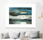 2018-02-12 by Kathleen Cloutier on GIANT ART - green abstract artiste québécois