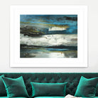 2018-02-12 by Kathleen Cloutier on GIANT ART - green abstract artiste québécois