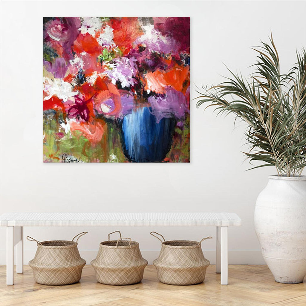 Lolie by Doris Savard on GIANT ART - red flowers contemporary
