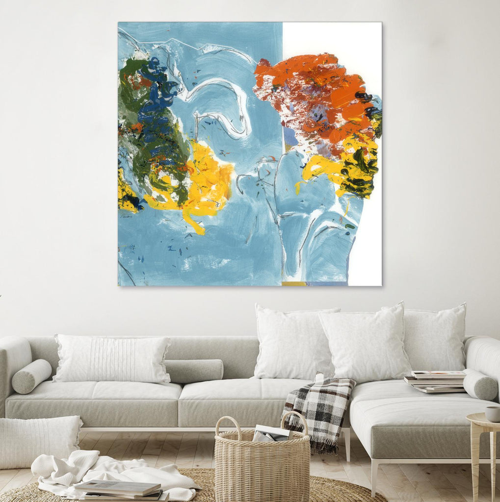 Flower Flow by Diane Lambin on GIANT ART - white abstract