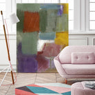 Soft Squares by Diane Lambin on GIANT ART - purple abstract