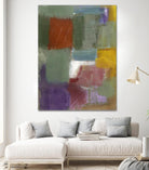 Soft Squares by Diane Lambin on GIANT ART - purple abstract