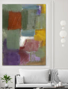 Soft Squares by Diane Lambin on GIANT ART - purple abstract
