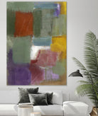 Soft Squares by Diane Lambin on GIANT ART - purple abstract